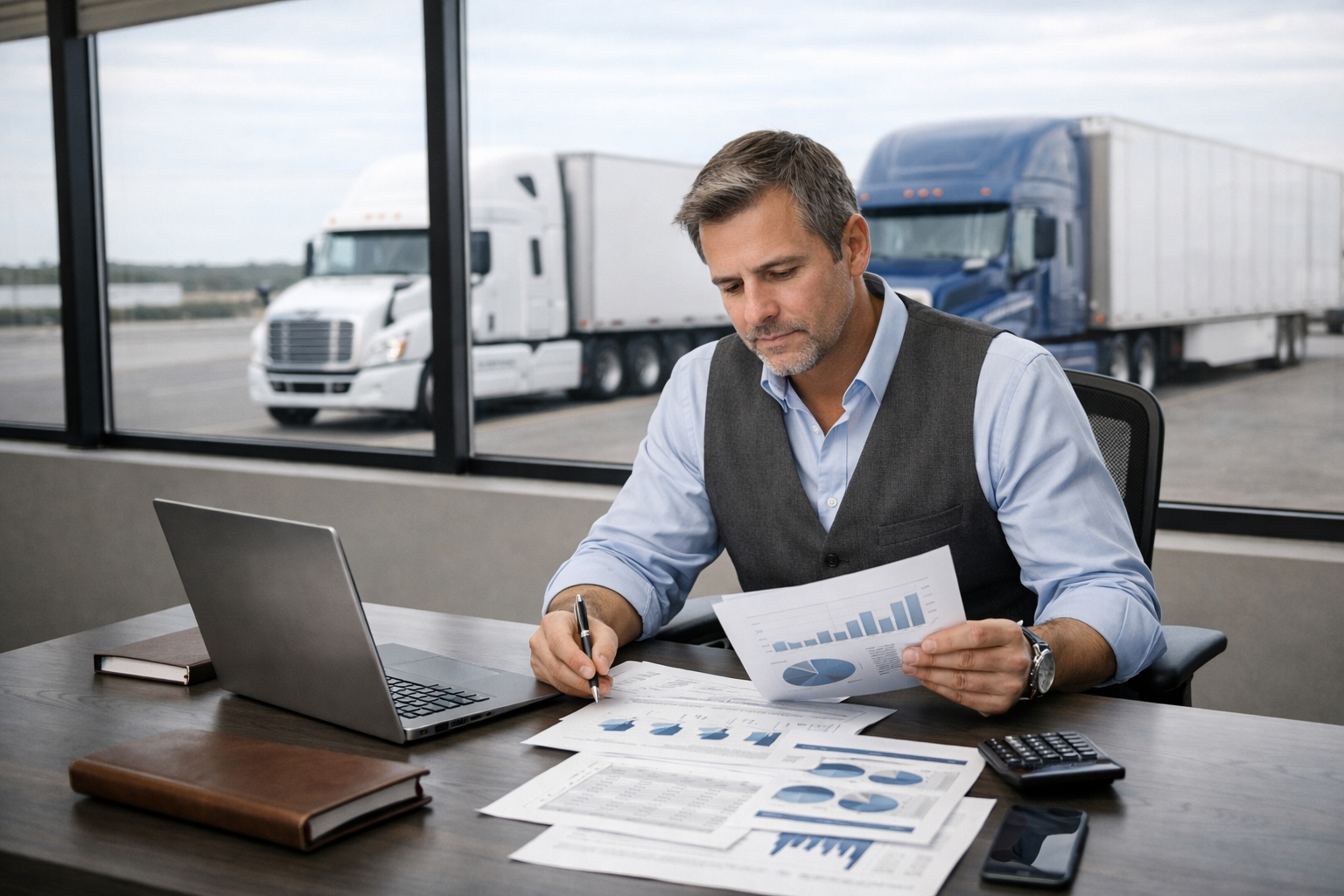 Betriebsmittelkredit für GmbH: So finanzieren Transportunternehmen ihr laufendes Geschäft