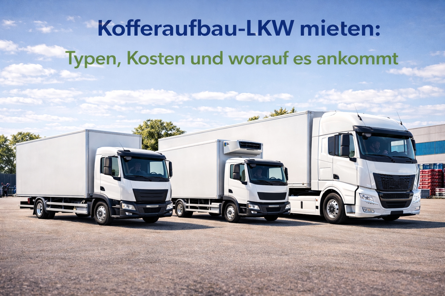 Kofferaufbau-LKW mieten: Typen, Kosten und worauf es ankommt
